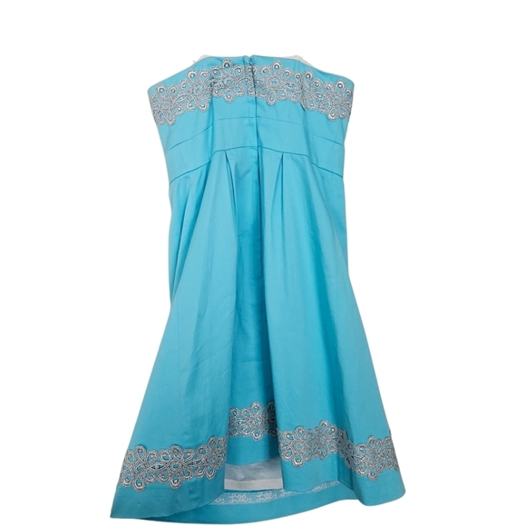 Lilly Pulitzer Betsy Strapless Strech In Tiffamy Blue Dress Size 2 - Picture 2 of 8